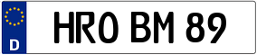 Trailer License Plate